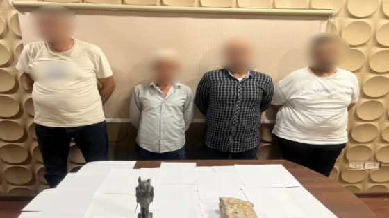 ضبط 4 أشخاص بتهمة التشاجر بسبب بيع التماثيل الاثرية بمدينة بدر