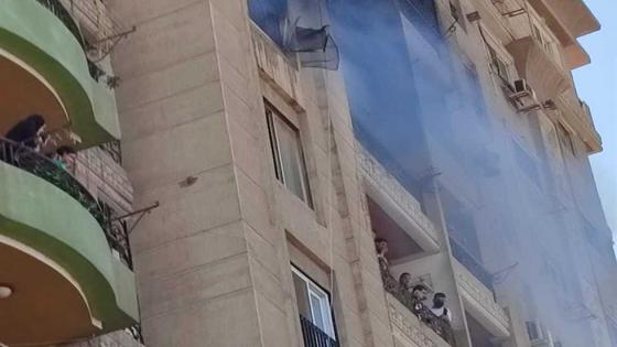 حريق شقة الشيخ زايد