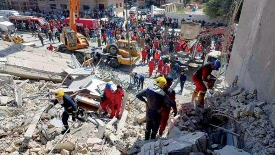 4 قتلى حصلية انهيار مبنى فى بغداد