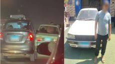 ضبط قائد سيارة لقيامه بحركات استعراضية وتعطيل الحركة المرورية في الشرقية