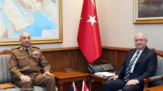 وزير الدفاع التركي يشار غولر في استقبال محمد الحداد