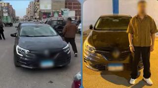 ضبط قائد سيارة ملاكي بالبحيرة لسيره عكس الاتجاه والتعدي بالسب على صيدلي اعترض طريقه