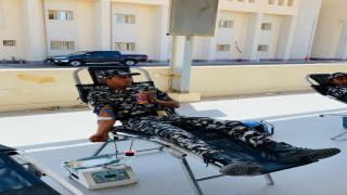 حملة للتبرع بالدم بمديرية أمن البحر الأحمر