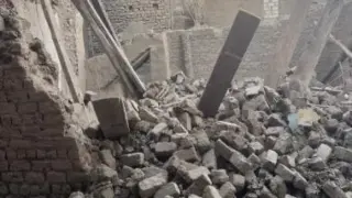 انهيار منزل مكون من 3 طوابق في بولاق أبو العلا دون وقوع إصابات