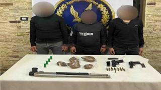 ضبط 3 عناصر جنائية بحوزتهم مواد مخدرة وأسلحة نارية فى السلام