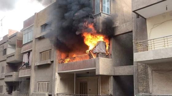 إخماد حريق شقة سكنية فى المريوطية بدون إصابات