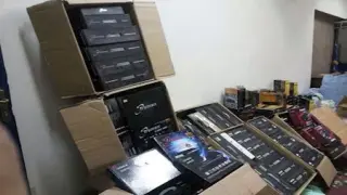 ضبط محل بالتجمع الأول يبيع أجهزة ريسيفر لفك شفرات القنوات المشفرة
