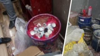 مستحضرات يتم تصنعيها تحت بير السلم