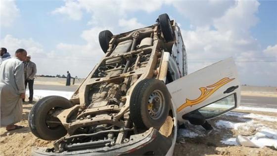 إصابة 5 أشخاص إثر حادث تصادم على الطريق الصحراوي الغربي