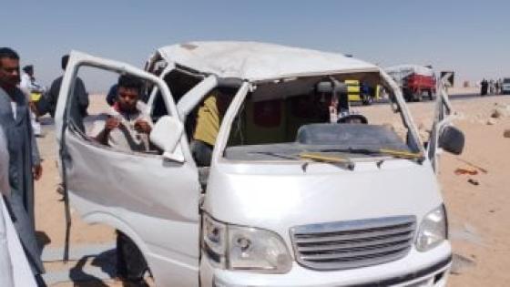 بمدينة 6 أكتوبر.. إصابة 7 أشخاص إثر انقلاب سيارة ميكروباص أعلى أحد الطرق
