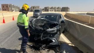 تصادم مروع في المنوفية يسفر عن إصابة 4 أشخاص من أسرة واحدة