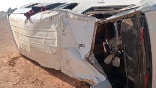 انقلاب ميكروباص على طريق القاهرة أسيوط الغربي يُصيب 9 أشخاص بالفيوم