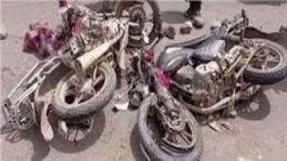 مصرع طفل وإصابة شاب في حادث تصادم موتوسيكلين بساحل طهطا