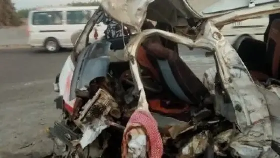 تصادم مروع بطريق بلبيس يسفر عن 13 مصابًا