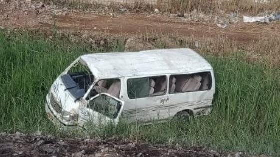 حادث مروع في بني سويف: انقلاب ميكروباص يُصيب 8 أشخاص