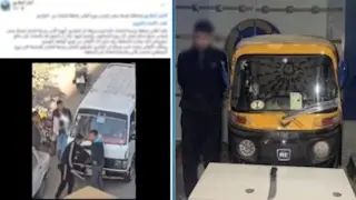 أولوية المرور تشعل مشاجرة بين سائقي توك توك وميكروباص بالشرقية