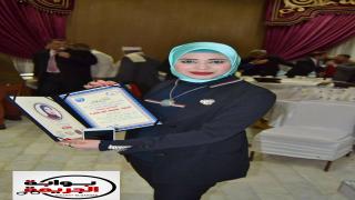 تكريم صحفية بوابة الجريمة “اسماء ابوسمرة في دمياط”