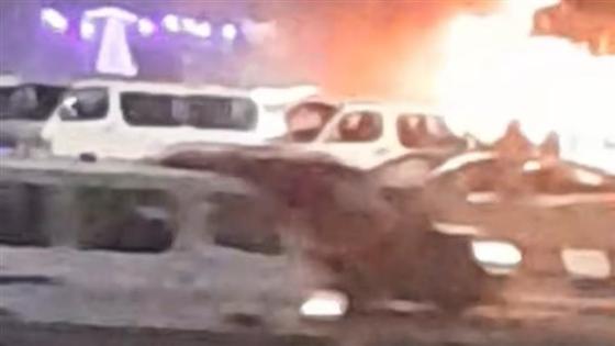 حريق ميكروباص أعلى الطريق الدائري.. والحماية المدنية تتدخل فورًا