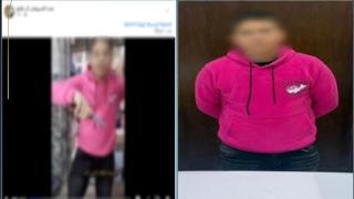 القبض على طالب بالقاهرة بسبب فيديو تهديد بسلاح أبيض
