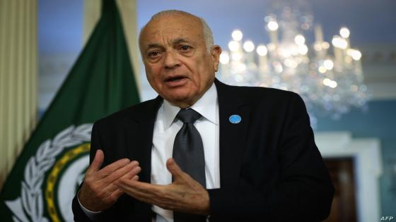 WASHINGTON, DC - FEBRUARY 19: Arab League Secretary-General Nabil Elaraby speaks to members of the media prior to a meeting with U.S. Secretary of State John Kerry February 19, 2015 at the State Department in Washington, DC. The Obama Administration hosted a three-day Summit on Countering Violent Extremism "to highlight domestic and international efforts to prevent violent extremists." Alex Wong/Getty Images/AFP