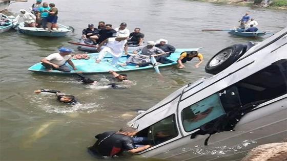 سقوط ميكروباص من معدية أبو غالب يُزهق أرواح 11 فتاة وحبس المتهمين 3 سنوات