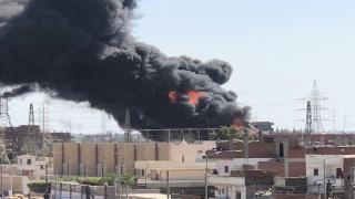 السيطرة على حريق في محطة كهرباء بمركز إيتاي البارود