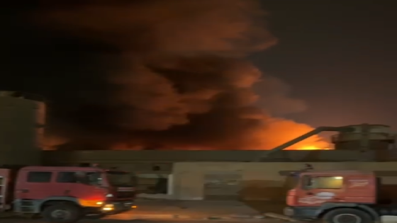 6 ساعات من النيران.. الحماية المدنية تخمد حريق مصنع أخشاب أكتوبر وتمنع كارثة