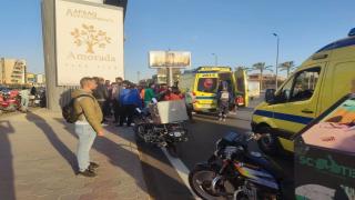 إصابة 6 أشخاص إثر حادث سير أمام كونكورد بلازا في التجمع الخامس