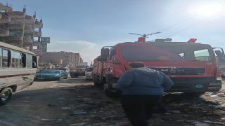 مصرع 6 أشخاص إثر اندلاع حريق بمحل شمع في شبرا الخيمة