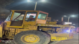 الأمن يفحص فيديو لطفل يقود لودر في شارع مؤسسة الزكاة بالمرج