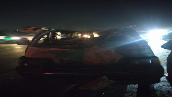 انقلاب ميكروباص على طريق شبرا – بنها الحر.. وإصابة 6 أشخاص