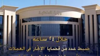 بقيمة 10 ملايين جنيه.. ضبط قضايا اتجار غير مشروع بالعملات