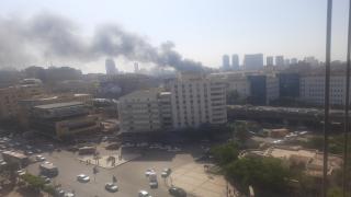 حريق ضخم في مخازن عقار 5 طوابق ببولاق أبو العلا