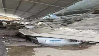 إصابة 3 عمال إثر انهيار سقف مصنع للرخام بمنطقة شق التعبان