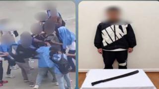 ضبط طالب ظهر في فيديو يحمل سلاحًا أبيض خلال مشاجرة أمام مدرسة بالإسماعيلية