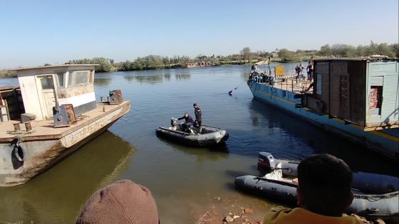 انتشال جثة فتاة ضمن ضحايا غرق سيارة فى نهر النيل بمنشأة القناطر