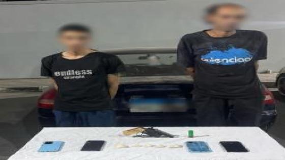 سقوط لصين سرقا هواتف محمولة وسيارة وبحوزتهما مخدرات بالبساتين