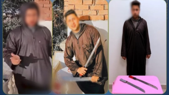 القبض على عاطل نشر صورًا بأسلحة بيضاء للتحريض على العنف في بني سويف