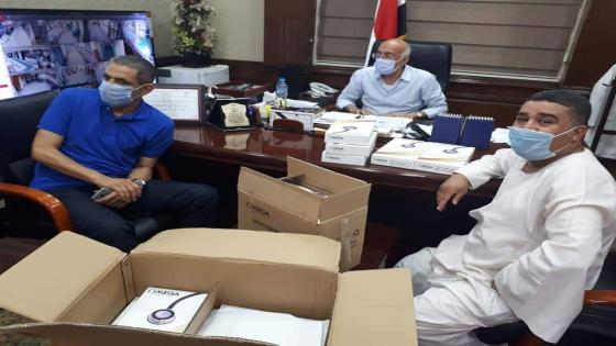 رجل الأعمال اشرف نبيل عبد الهادى يتبرع بأجهزة طبية لمعهد القلب بامبابة