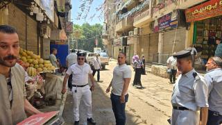 استمرارًا لحملات ضبط المخالفات وفتح المحاور الرئيسية بحي الهرم