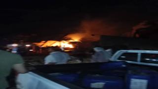 15 سيارة إطفاء تشارك في السيطرة على حريق مصنع مملوك لبرلماني في القليوبية