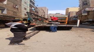 حي الهرم يواصل حملاته لرفع الإشغالات بشارع الشهيد أحمد حمدي