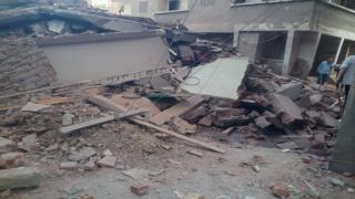 انهيار عقار قديم في دكرنس بالدقهلية وإصابة عاملين