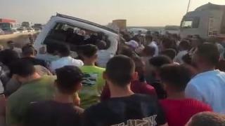 إصابات وتعطل مروري في انقلاب ميكروباص على طريق الإسكندرية الصحراوي