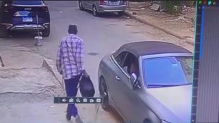 الأمن يفحص فيديو لص أجنبي يسرق السيارات بطريقة مثيرة