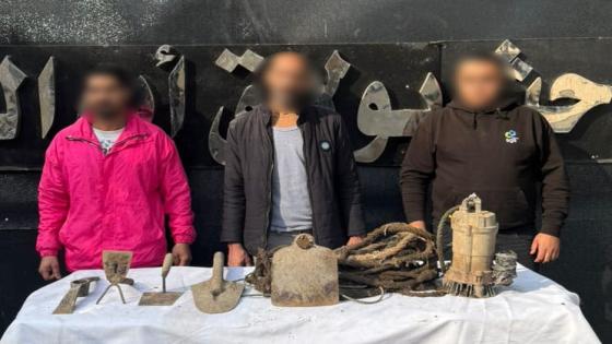القبض على 3 أشخاص بالتنقيب غير القانوني عن الآثار في بولاق