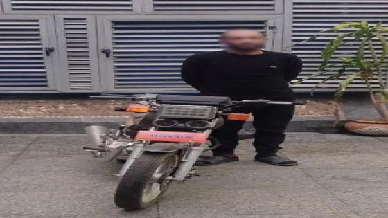 ضبط لص سرقة دراجة نارية بالغربية بعد تداول فيديو الواقعة