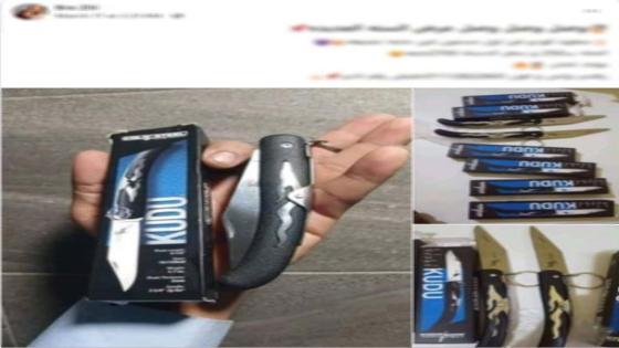 ضبط شخص لإدارته صفحة وهمية لبيع أسلحة بيضاء بمنشأة القناطر