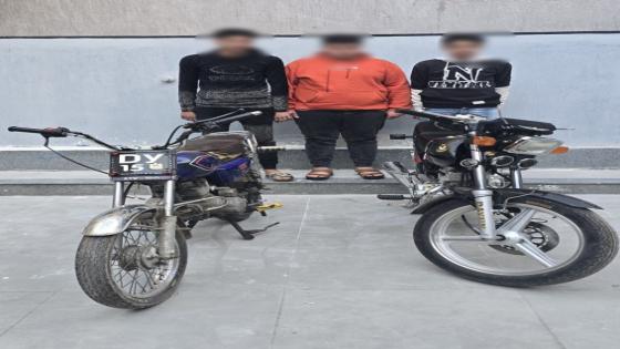 استعراض خطر بدراجات نارية في الغربية ينتهي بضبط 3 طلاب