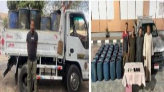 ضبط 34 طن دقيق و4.6 طن سولار قبل تهريبها للسوق السوداء